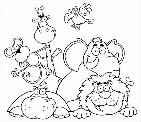 zoo coloring pages  preschoolers  coloringbay