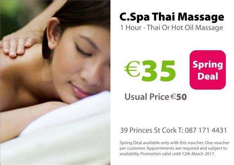 spring thai massage deal in cork c spa thai massage cork