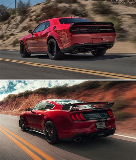 let s compare dodge challenger vs ford mustang