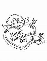 Coloring Valentines Pages Kids Printable Valentine Clip Clipart Bestcoloringpagesforkids Book Cupid Little Happy Icolor sketch template