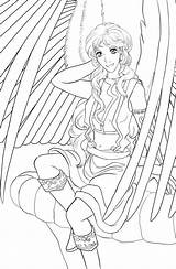 Lineart Coloring Jadedragonne sketch template