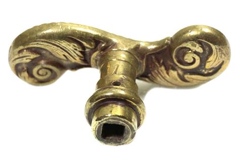 collectors quality ornate brass swirly lever door knob olde good