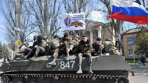 Ukrainian Troops Surrender To Unarmed Pro Russian Protesters