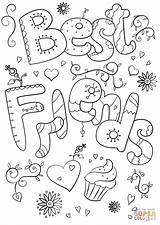 Coloring Pages Freinds Printable Teacher Bff Supercoloring Colouring Valentines Word Kids Paper Words Print sketch template
