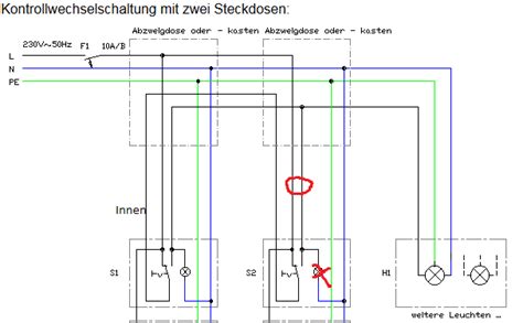 wechselschaltung kontrollleuchte wiring diagram