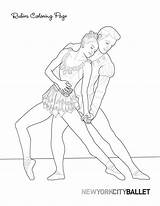 Ballet Pages Dance Coloring Adult Colouring Printable Ballerina Drawing Books sketch template