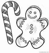 Coloring4free Cane Candy Coloring Pages Gingerbread Man Related Posts sketch template