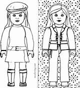 American Girl Coloring Pages Kit Getcolorings sketch template
