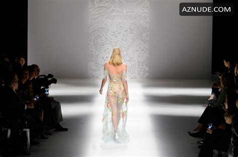 Elsa Hosk Hot Supermodel Walks The Runway At Blumarine Show In Milan