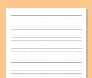 handwriting practice paper  dotted lines manuscript writing paper