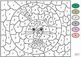 Coloring Number Rabbit Color Pages Printable Numbers Worksheets Drawing Puzzle Kids Teckningar Printables Paper sketch template