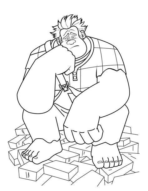 wreck  ralph coloring pages  coloring pages  kids disney