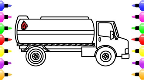 tanker truck drawing    clipartmag