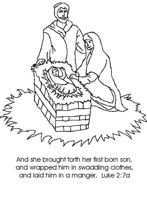 sketches  birth  jesus coloring pages