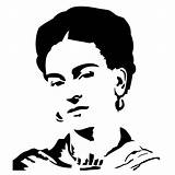 Frida Kahlo Pochoir Painter Visage Pochoirs Khalo Peinture Printable Hermosas Davis Pearldesignstudio Création Clipartbest Vêtements Paredes Estencil Broderie Viso Marqueterie sketch template
