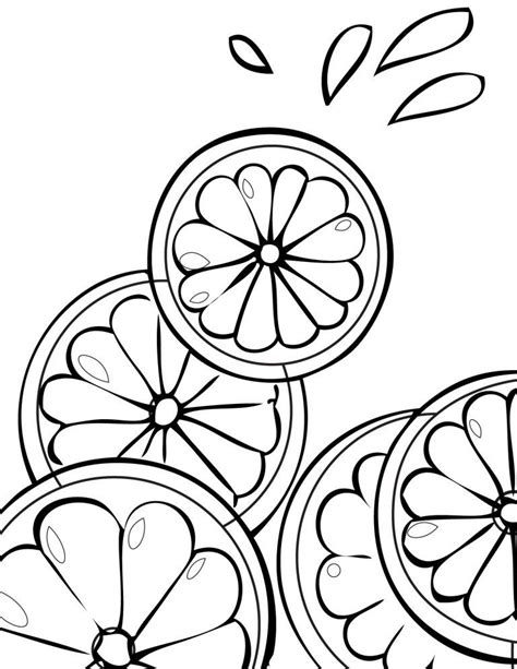 printable fruit coloring pages  kids fruit coloring pages
