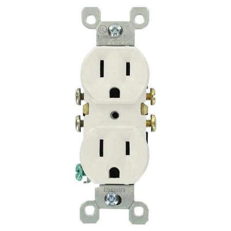 question  leviton  amp residential grade grounding duplex outlet white  pack