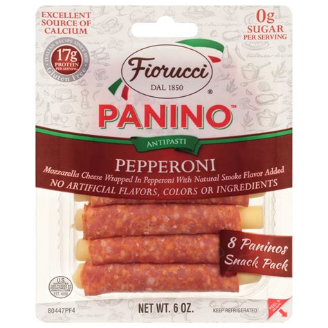 save  fiorucci pepperoni panino pepperoni wrapped mozzarella cheese