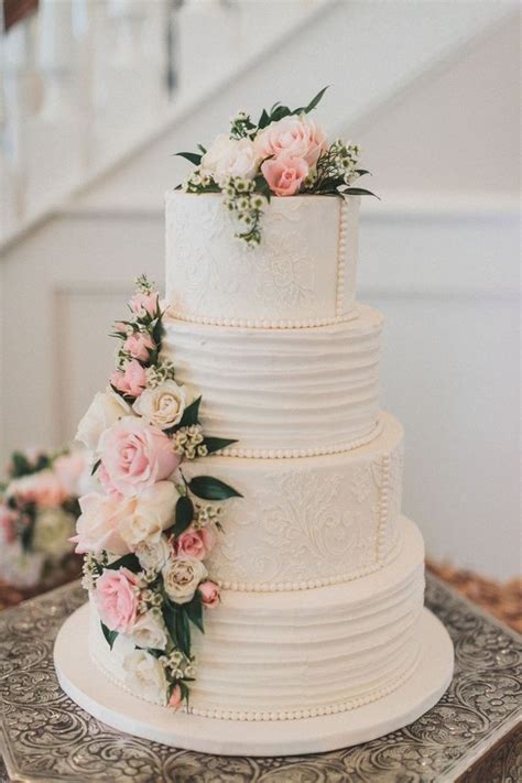 Top 20 Simple Pink Wedding Cakes For Spring Summer Weddings