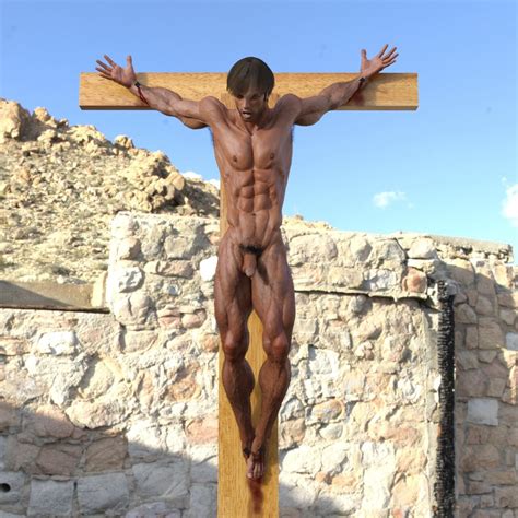 naked roman male slaves crucified