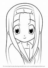 Lucky Star Drawing Minegishi Ayano Draw Step sketch template