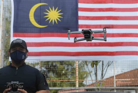 bukit aman drones effective  helping police  ensure security control borders malaysia