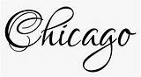 Chicago Word Transparent Clipart Kindpng sketch template
