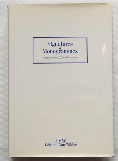 signatures monograms      centuries  wilder