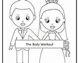 Wedding Coloring Shower Pages Bridal Games Book African American Activity Interracial Couple Children Kids sketch template