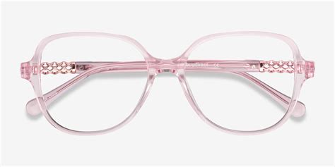 Precious Square Clear Pink Glasses For Women Eyebuydirect Canada