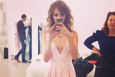 Millie Mackintosh Shows Cleavage In A Low Cut Dress In Her