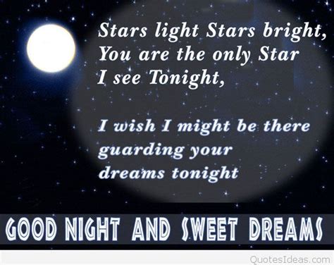 Night Sweet Dreams Good Night Quotes Cards