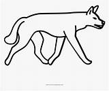 Dingo Coloring Transparent Icon Kindpng sketch template