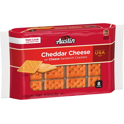 austin sandwich crackers cheddar cheese  cheese crackers  ct