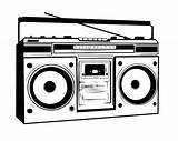 Boombox Clipart 80s Vector Radio Blaster Ghetto Animated Clip Cartoon Deviantart Drawing Clipground Getdrawings Cliparts Music Google sketch template