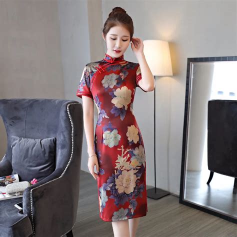 Buy Shanghai Story Chinese Cheongsam Dress Short Qipao