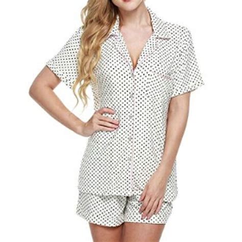 lioraitiin womens summer pajamas set short sleeve button