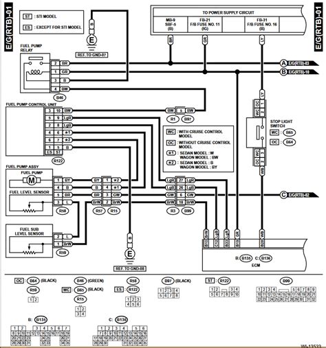 fuel pump wiring diagramcolours scoobynetcom subaru enthusiast forum