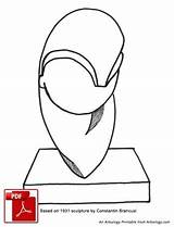 Coloring Pages Getdrawings Sculpture sketch template