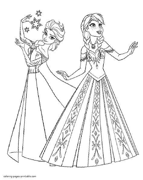 elsa  anna printable coloring pages mclarenweightliftingenquiry