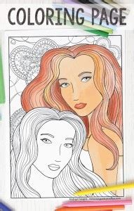women coloring page  adults easy peasy  fun