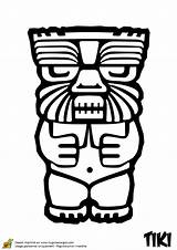 Tiki Totem Koh Lanta Moustache Colorier Hugolescargot Totems Tallas sketch template