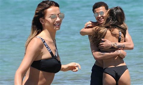 dele alli embraces model ruby mae as they holiday in ibiza daily mail online