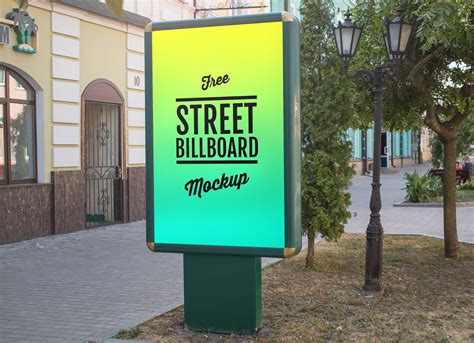 outdoor advertising display street billboard mockup psd good mockups