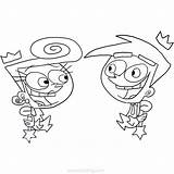 Fairly Oddparents Crimson Xcolorings Odd sketch template