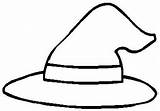 Hat Witch Coloring Template Drawing Outline Witches Pages Hats Clipart Simple Cut Halloween Cartoon Cliparts Printable Clip Outlines Templates Colour sketch template