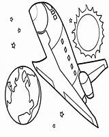 Shuttle Space Reach Orbit Coloring sketch template