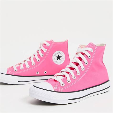 converse chuck taylor  star  sneakers  hyper pink pink