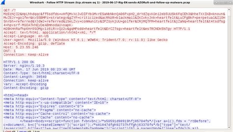 An Infection From Rig Exploit Kit Sans Internet Storm Center