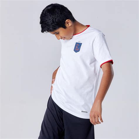 kipsta voetbalshirt engeland ff kinderen  decathlon